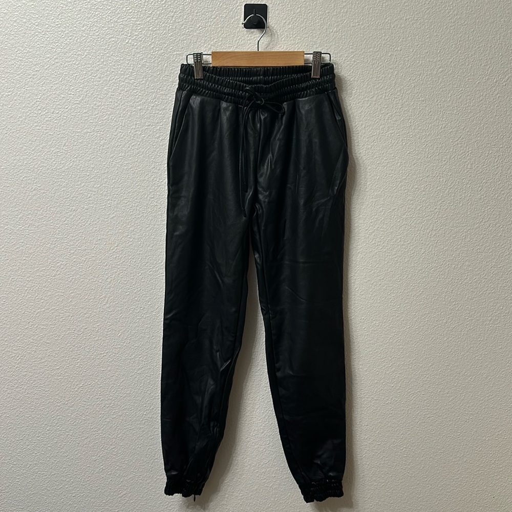Michael kors faux leather jogger